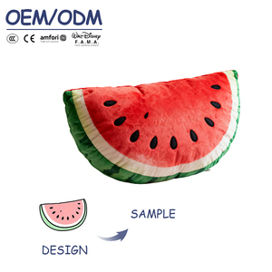 Tùy Chỉnh Thực hiện Dễ Thương Nhồi Bông Sang Trọng Sofa Gối Đào Táo Gối Vui Trái Cây Đồ Chơi Sang Trọng - Product Image 4