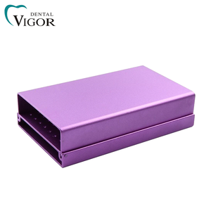Support de fraises dentaires autoclavable en aluminium, 152 trous, boîte de rangement professionnelle pour stérilisation, blocs de polissage et de brosse - Product Image 5
