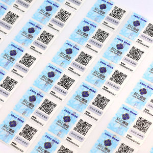 Tùy chỉnh chống giả nhiệt nhạy cảm màu sắc thay đổi tổng hợp giấy dính nhãn Scratch-off QR mã 3D Holographic - Product Image 3