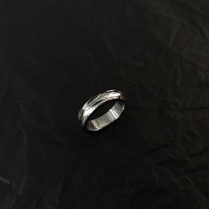 BINSHUO Christian Minimalist Style Wavy Band Rings pour <span class=keywords><strong>homme</strong></span>-Trendy Daily Wear - Product Image 5