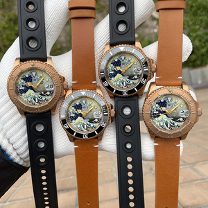 Steeldive thương hiệu 41mm sd1953js Rắn Đồng những gì ma siêu sáng AR lớp phủ Sapphire kính 200m nh35 tự động lặn đồng hồ - Product Image 6