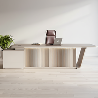 Bureau moderne en forme de L, table d'ordinateur de luxe, poste de travail pour chef, directeur, PDG, bureau de direction, ensemble de bureaux pour la personnalisation des meubles de bureau