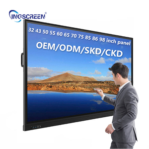 INGSCREEN OEM ODM 4K Android 12 14 LCD Display 75 Inch White Board Interactive Smart IFP IS-7512 Pro 75 Inch Touch Screen - Product Image 1