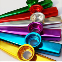Metal Kazoo Baby Kids Mini Classic Percussion Musical Instruments Toy Kazoos Professional Aluminum Kazoo for Kids and Adult