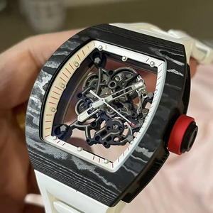 2026 New Luxury Men's Automatic Skeleton Mechanical <b>Watch</b> Carbon Fiber Dial Business Designer Wristwatch OEM - Product Image 2