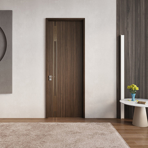 Venta caliente residencial de alta calidad losa casas económicas puerta cama personalizada clásico conjunto de puerta principal diseño puertas dobles de madera - Product Image 3