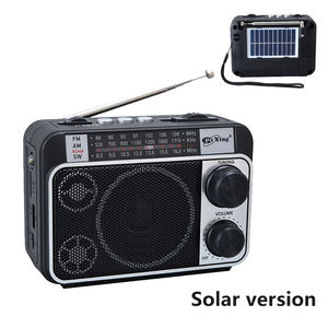 Factory Solar Powered portable Radio J19BT FM AM SW Band 127x66x93mm <b>LED</b> Lighting Radio Speaker USB Charging for Outdoor Use - Product Image 3