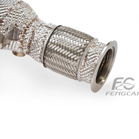 Collecteurs d'échappement sport en acier inoxydable pour Audi R8 V8 4.2 2006-2015 – Performance améliorée avec tuyau de descente isolé pour une puissance accrue en course