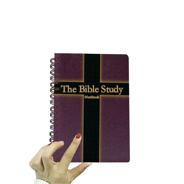 Cuaderno de notas kraft de tamaño personalizado, cuaderno de aprendizaje de la Biblia