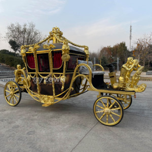 Chariot royal décoratif haut de gamme adapté aux activités de spectacle en plein air dans les villes à thème - Product Image 3