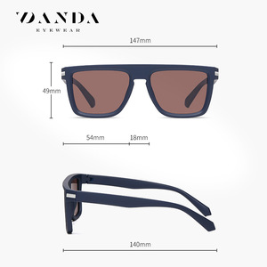 DANDA Sunglasses TR7535 Polarized Rectangle Men Driving UV400 Fashion <b>Eyewear</b> - Product Image 3