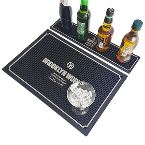 Custom Logo <b>Silicone</b> Bar <b>Mat</b> Rubber Service <b>Mat</b> Non Slip Drip Tray Bar Runner Spill Proof Countertop <b>Mat</b> for Bottles Coasters - Product Image 5