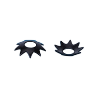 AISI 1065 C67S 65Mn Spring Steel Black Stamped Retaining Ring 16x8.5mm Grid Fixing Half-Round Circlip