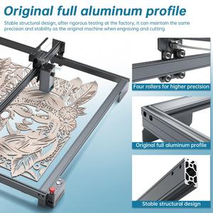 Kit de Extensión de Eje X Y <span class=keywords><strong>Atomstack</strong></span> E85 con Módulo Láser M100 de 20 W, Máquina de Grabado Láser, Grabador CNC de Bricolaje de 850*800 mm - Product Image 3