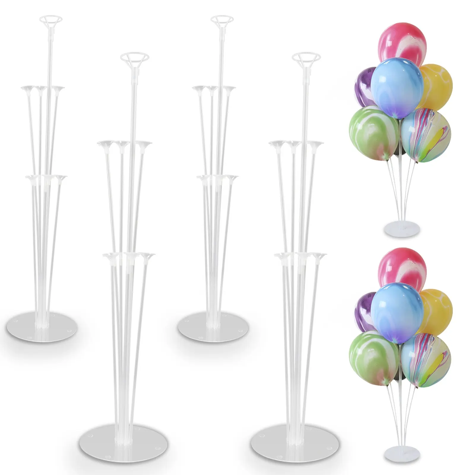 Centerpiece plastik masa tüpler sütun ekran sopa tutucu parti süslemeleri balon standı
