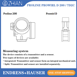 Débitmètre Endress+Hauser Proline Prowirl D 200 7D2C pour gaz, haute/basse température, 4-20 mA HART - Product Image 2