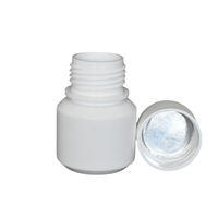 Flacon à pilules en HDPE blanc de 20 ml avec bouchon à vis |   Mini-contenant de dosage solide pour comprimés et capsules |   Couleur et logo personnalisés |   Pharmacie