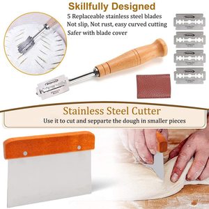 Vòng mây dệt bánh mì lên men giỏ giỏ Set-rang, sấy khô, lưu trữ, phụ kiện nhà bếp bánh công cụ - Product Image 3