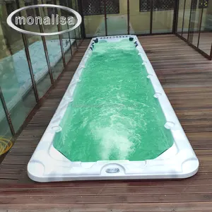 Best selling 10m Acrylic balboa system container swim spa endless pools outdoor swimming pool