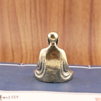 1 pièce Petite figurine de moine en laiton massif, animal de thé décoratif, ornement artisanal de table