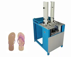 Semi-Automatic Pneumatic Shoe Flip Flop Strap Fixing Machine Sandal Slipper Sole Making Machine