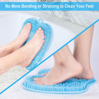 Coussinet de pied lavable brosse de Massage propre éliminer les callosités peau morte douche antidérapant soins des pieds tapis de récurage pour hommes et femmes
