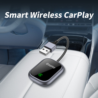 KYERE KY-4153 Boîtier Adaptateur Sans Fil 2-en-1 CarPlay Android Auto Bluetooth pour Voitures Intelligentes, Convertit USB Filaire, Mise à Jour en Ligne, Cryptage