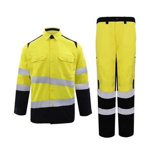 Bán buôn phản quang <span class=keywords><strong>Hi</strong></span> <span class=keywords><strong>VIS</strong></span> xây dựng Coverall phù hợp với Polyester bảo hộ lao động an toàn quần áo cho công việc - Product Image 1
