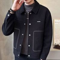 Veste décontractée pour hommes Senior Sense pour automne hiver grande taille nouvelle marque de mode pour hommes beau manteau à revers