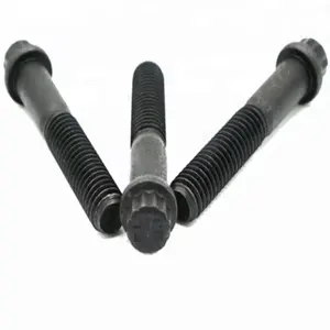 M5 M7 M12 Factory Price Good Quality Carbon Steel Mild Steel A193 B7 B8 B8M Black Oxide 12 Point Flange Head Bolt with nut