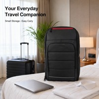 Sac à dos pour ordinateur portable professionnel, avec compartiment pour ordinateur portable 17,3 pouces, fermeture éclair, imperméable, rembourré, multi-poches, unisexe