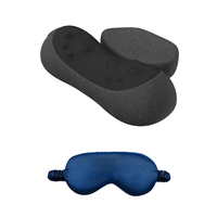 Coffret Cadeau de Massage Électrique : Masque de Sommeil en Soie Chauffant et Coussin de Massage Cervical pour Soulagement Musculaire