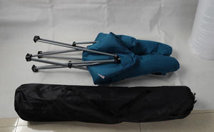 เก้าอี้พับเบาะรองนั่งตั้งแคมป์ที่นั่งกว้างนุ่มพร้อมกรอบโลหะเฟอร์นิเจอร์เลานจ์ - Product Image 5