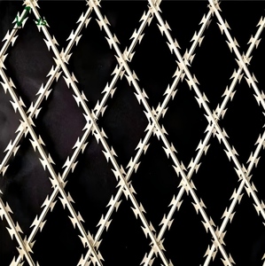 Alambre de Hierro Galvanizado con Orificios Cuadrados, Alambre de Púas Tipo Diamante, <span class=keywords><strong>Malla</strong></span> de Alambre de Seguridad <span class=keywords><strong>Perimetral</strong></span> Antirrobo para Construcción, <span class=keywords><strong>Precio</strong></span> de Fábrica - Product Image 4