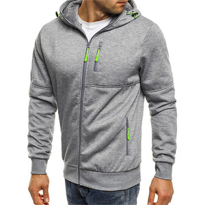K1342 giacche da uomo primaverili cappotti con cappuccio <span class=keywords><strong>felpe</strong></span> Casual con cerniera giacca da uomo - Product Image 5