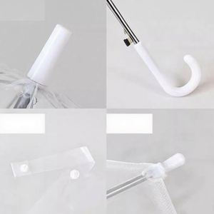 Parapluie transparent automatique pour le soleil et la pluie, double usage, long manche, avec logo personnalisé, cadeaux promotionnels et événements - Product Image 2