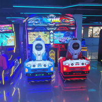 Máquina de Juego Arcade de Carreras para 2 Jugadores "Speed Crossing", Simulador de Conducción que Funciona con Monedas, Máquina de Juego para Centros de Entretenimiento