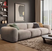 Fabricant Professionnel Canapé d'Angle en Velours pour Salon, Ensemble Modulaire 3 Places