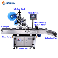 FK-SPEEDA étiqueteuse de pot de comptoir étiqueteuse automatique de carton d'oeufs de plateau d'oeufs de papier autocollant