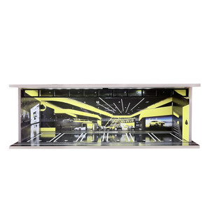 <span class=keywords><strong>1</strong></span>/<span class=keywords><strong>64</strong></span>ไดโอรามาโลหะ & พลาสติกรถยนต์โรง<span class=keywords><strong>รถ</strong></span><span class=keywords><strong>โมเดล</strong></span>ไฟ LED ตู้แสดงผลฉากพร้อมที่จอดรถรถของขวัญเก็บของเล่น - Product Image 5