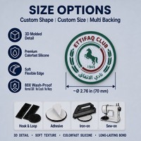 Badge de sac en silicone, patch accessoire, support de marquage privé pour clubs de tennis, accessoires de sac fourre-tout, commandes pour équipes et ateliers