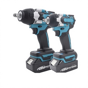 Llave de impacto eléctrica sin escobillas de iones de litio de alto torque 800N, destornillador recargable de grado industrial con portabrocas de impacto - Product Image 1