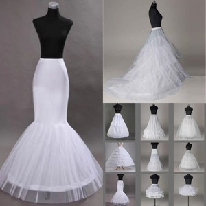 QUEENSGOWN Hotsale en Stock robe de mariée <span class=keywords><strong>jupon</strong></span> robe de bal jupons jupe noir et blanc avec sous-vêtements en os - Product Image 2