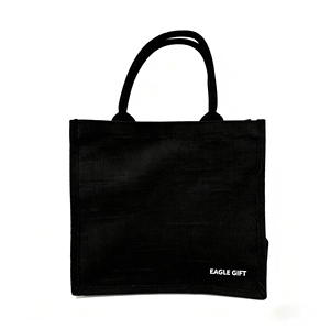 Promotional Custom Reusable DIY Eco-friendly Jute Shopping Bag Jute Bag Wholesale Burlap Jute <b>Tote</b> Bags With Custom Printed Logo - Product Image 6