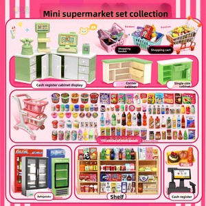 Mini Supermercado, Juguete en Miniatura de Tienda de Conveniencia, Decoración DIY, Botella de Vino Pequeña de Resina, Pequeño Regalo - Product Image 5