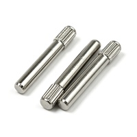 Goupille de centrage moletée unilatérale en acier inoxydable antirouille à ajustement par interférence pour l'axe de support de ventilateur et de petit moteur