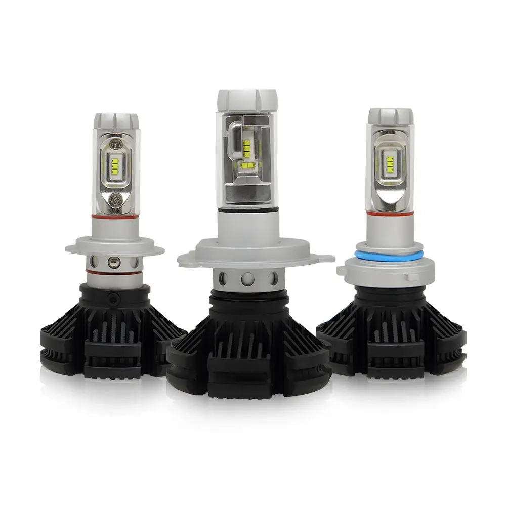 Factory price 50W X3 LED Headlights H1 H3 H4 H7 H11 9006 Hi Lo Beam Waterproof H8 H9 for car accessories