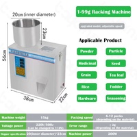 Machine de distribution automatique de sachet de thé de noix d'arachide de poudre de café de sucre Machine de remplissage multifonctionnelle de pesage de rayonnage