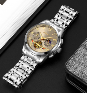 Reloj de lujo con logotipo personalizado para hombre, reloj de cuarzo de acero inoxidable resistente al agua de alta calidad, precio directo de fábrica de Guangzhou, venta al por mayor - Product Image 2