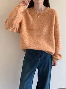 2025 nuevo suéter de color sólido con hombros descubiertos suéter de punto para mujer suéter informal - Product Image 6